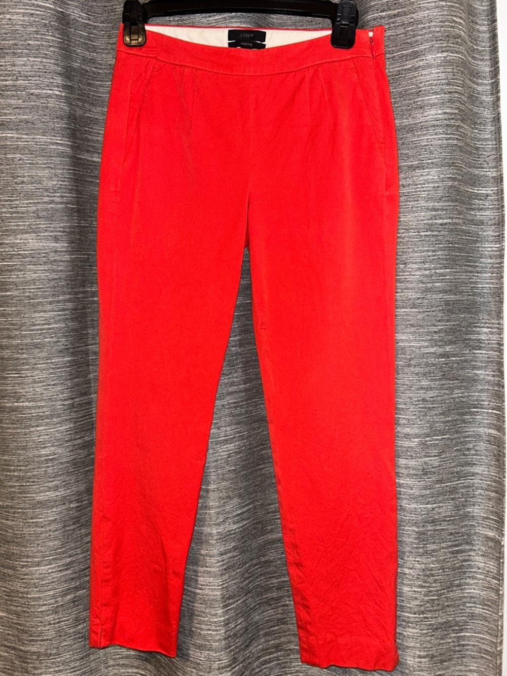 J. Crew Straight Leg Pants in Bright Red/Orange Size 00